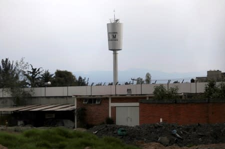 A general view shows the holding center of Mexico's National Migration Institute (INM), know as "Las Agujas", at Iztapalapa neighborhood in Mexico City