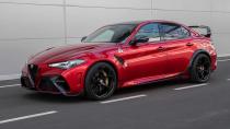 <p>Alfa Romeo’s spectacular Giulia Quadrifoglio was many people’s car of the year in 2017; a stylish and sassy saloon with a distinctly crazy side that saw it go from 0-62mph in 3.9 seconds and keep on going to 190 mph. Well, that car just got crazier with a special GTA version (that’s Grand Turismo Alleggerita, or lighter grand tourer, not Grand Theft Auto) which strips 100kg from its stablemate and tweaks the existing 2.9 litre V6 engine to produce 533hp, so becoming the most powerful Alfa ever built when it arrives in the summer. Alfa’s F1 drivers Kimi Raikkonen and Antonio Giovinazzi have been involved in fine-tuning it. Unsurprisingly only 500 will be made, costing a cool £150,000 apiece.</p>