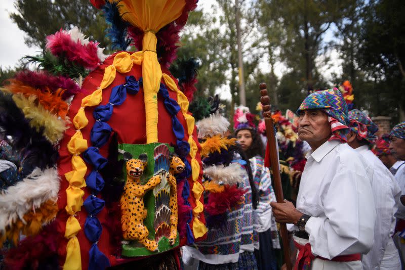Indigenous people march in support of Guatemala President-elect Bernardo Arevalo in Guatemala City