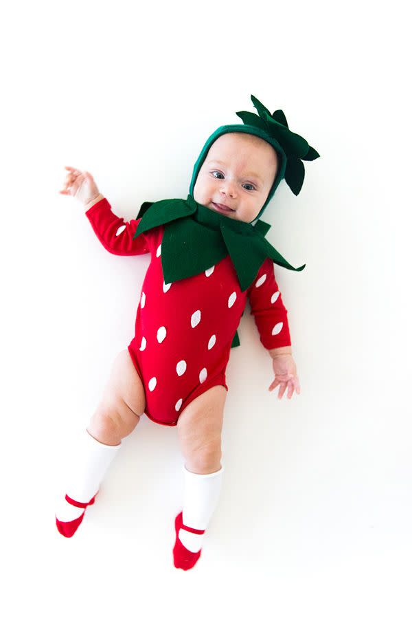 DIY Strawberry Halloween Costume