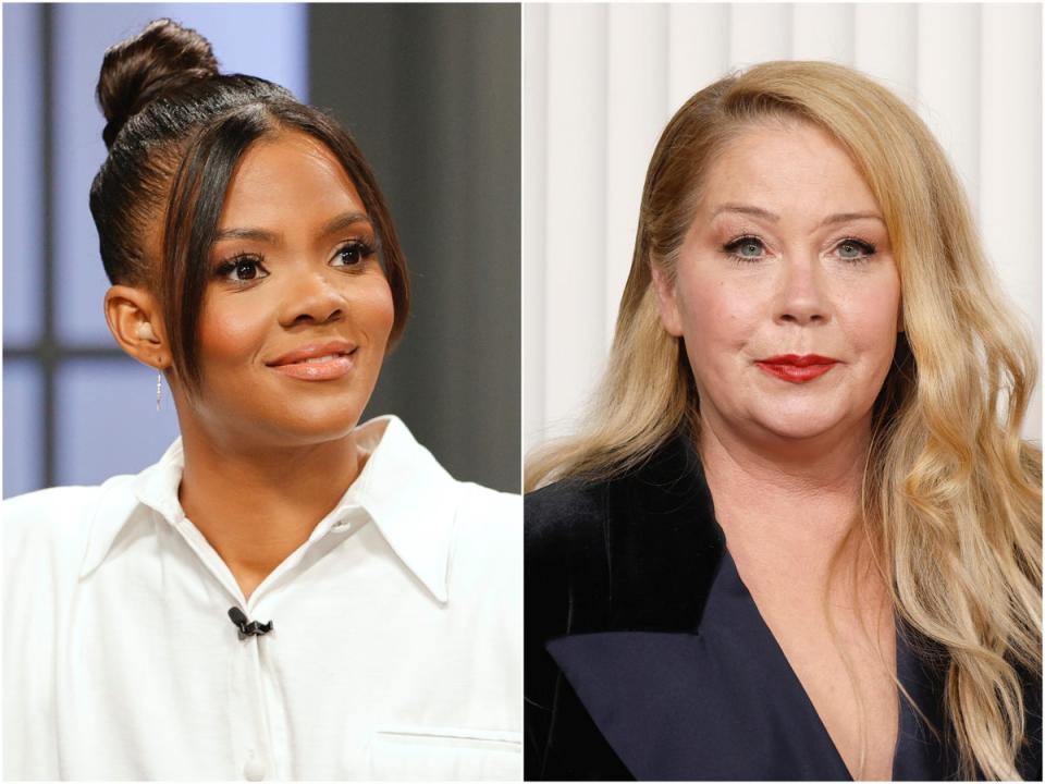 Candace Owens (left) and Christina Applegate (Getty Images)