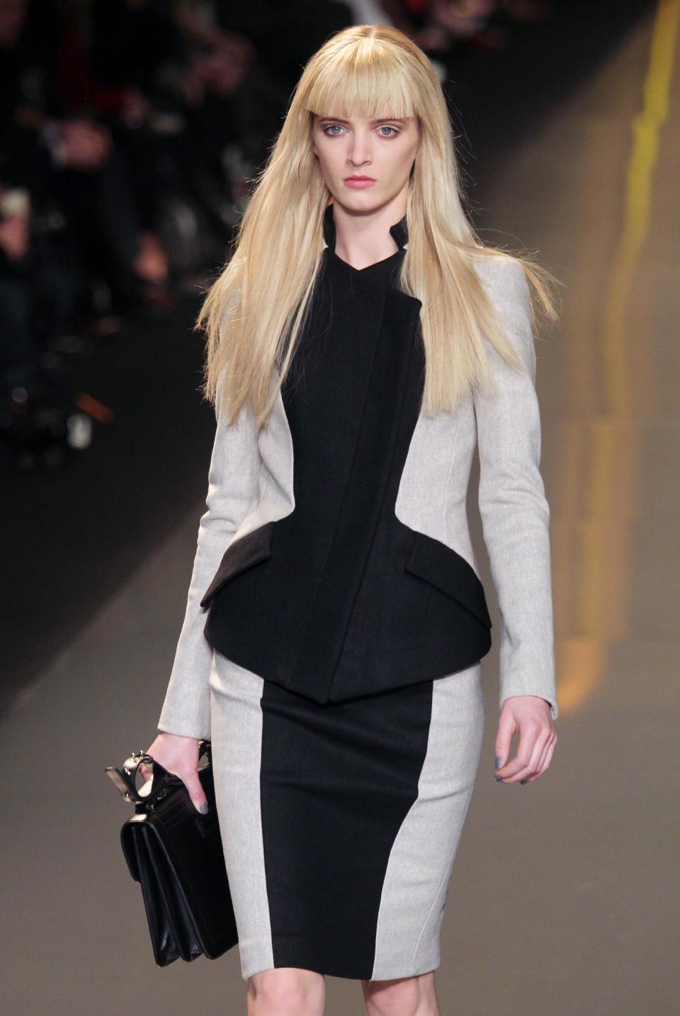 Daria Strokous at the Elie Saab Fall 2012 show