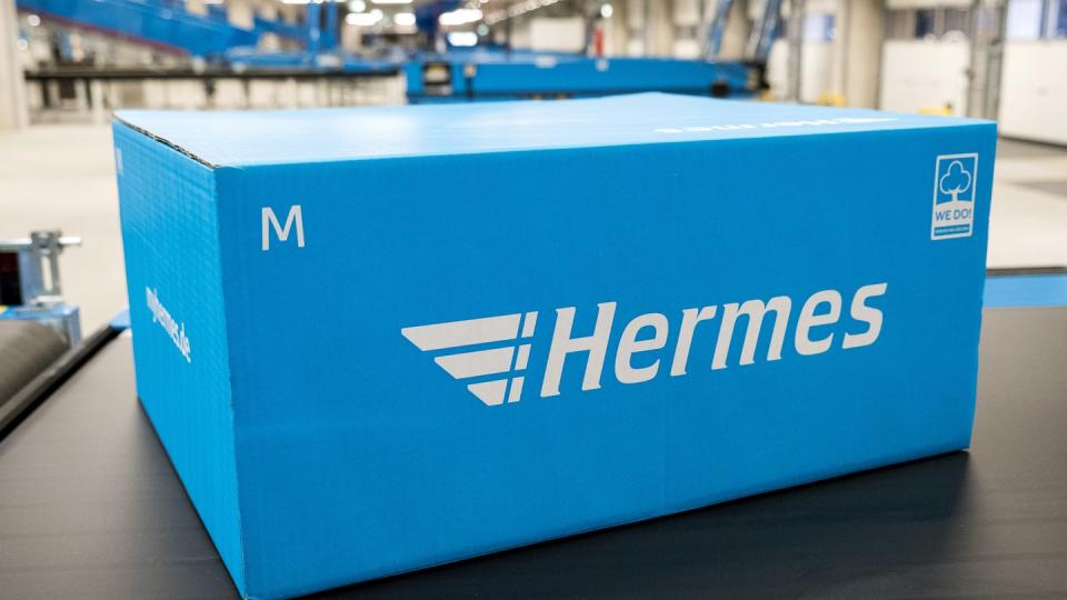 Ein Hermes-Paket.