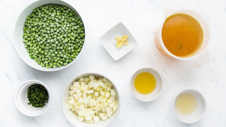 pea and mint soup ingredients