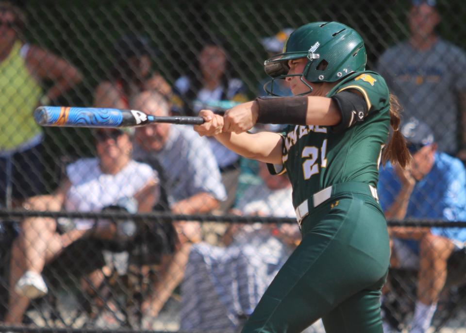 Howell's Natalie Savage hit home runs in seven consecutive games in May.