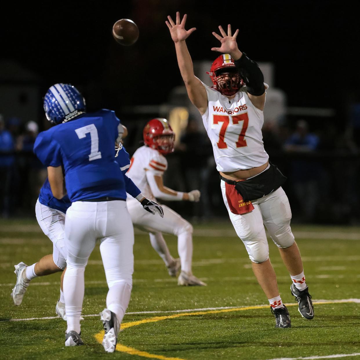 Two-way senior lineman Luke Zody was named first-team all-district and MSL-Cardinal Lineman of the Year.