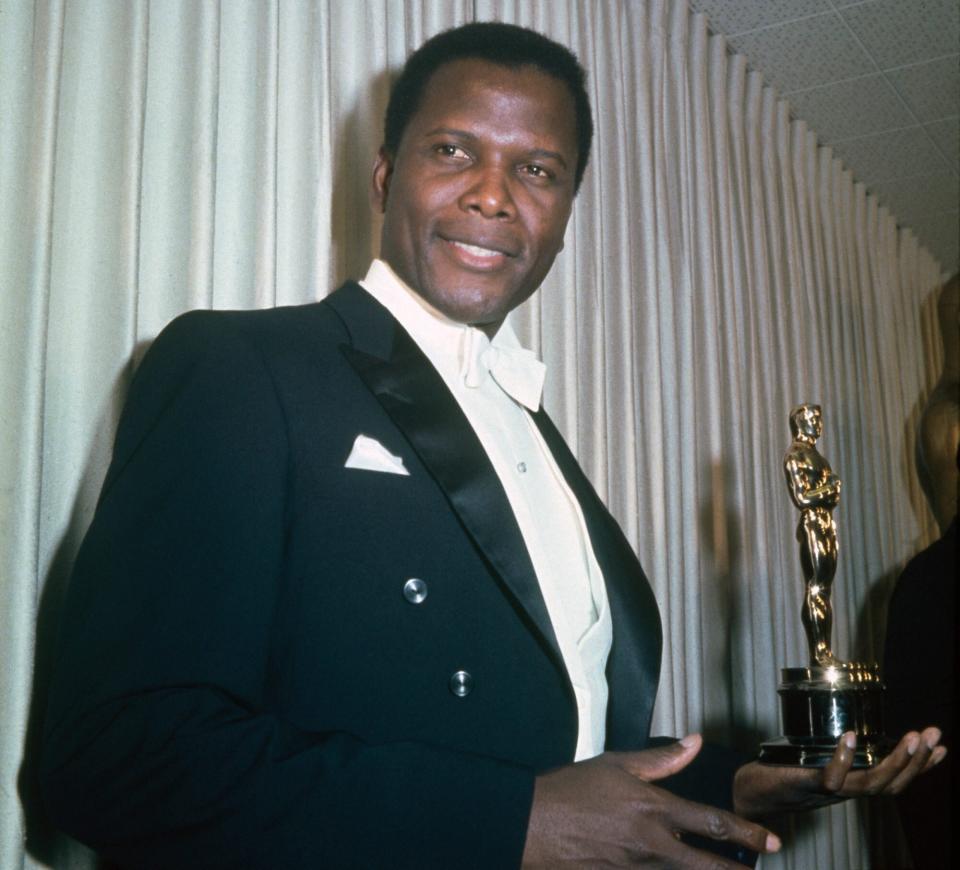 Sidney Poitier With Oscar