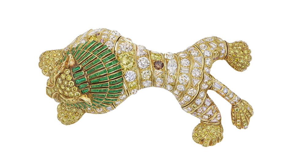 ‘Reclining Lion’ brooch by René Boivin 