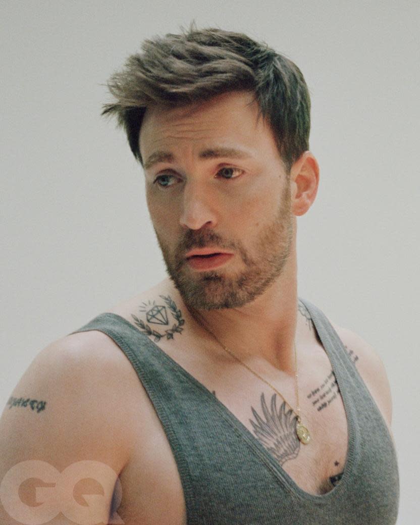 Chris Evans en el nuevo número de GQ. (Crédito: GQ)