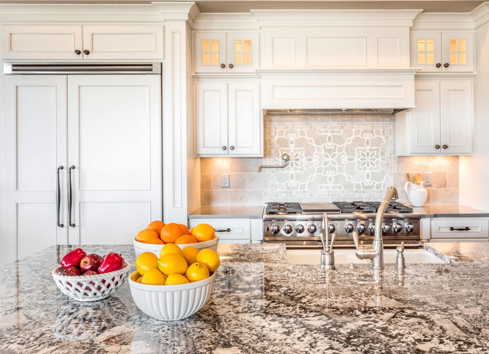 <body> <p>The sky-high costs of <a rel="nofollow noopener" href=" http://www.bobvila.com/articles/2450-counter-intelligence-choosing-the-right-countertop/?#.WAUke5MrJAY?bv=yahoo" target="_blank" data-ylk="slk:kitchen countertops;elm:context_link;itc:0;sec:content-canvas" class="link ">kitchen countertops</a> may spur you to look for creative alternatives, but think twice before you settle on a cheap DIY paint job. Food can easily stain painted countertops, and the coating isn't nearly as durable as the material underneath. If, despite the drawbacks, you still choose to paint, be sure to seal your countertops with a coat of polyurethane to give the paint job more staying power. </p> <p><strong>Related: <a rel="nofollow noopener" href=" http://www.bobvila.com/slideshow/8-countertops-you-d-never-believe-were-handmade-48009?#.WAUklpMrJAY?bv=yahoo" target="_blank" data-ylk="slk:8 Countertops You'd Never Believe Were Handmade;elm:context_link;itc:0;sec:content-canvas" class="link ">8 Countertops You'd Never Believe Were Handmade</a> </strong> </p> </body>