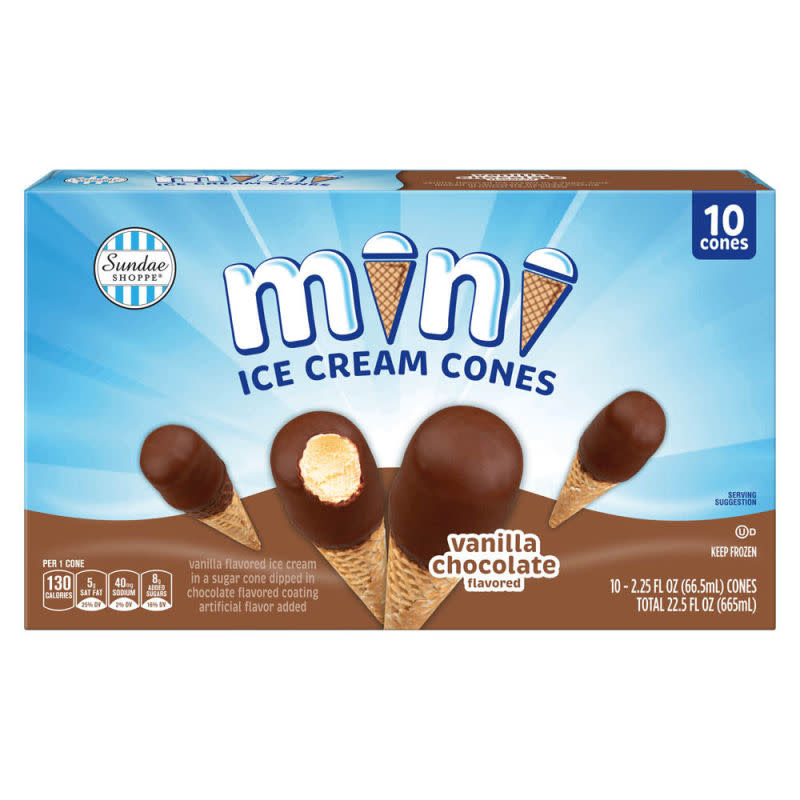 Sundae Shoppe Mini Ice Cream Cones <p>Aldi</p>