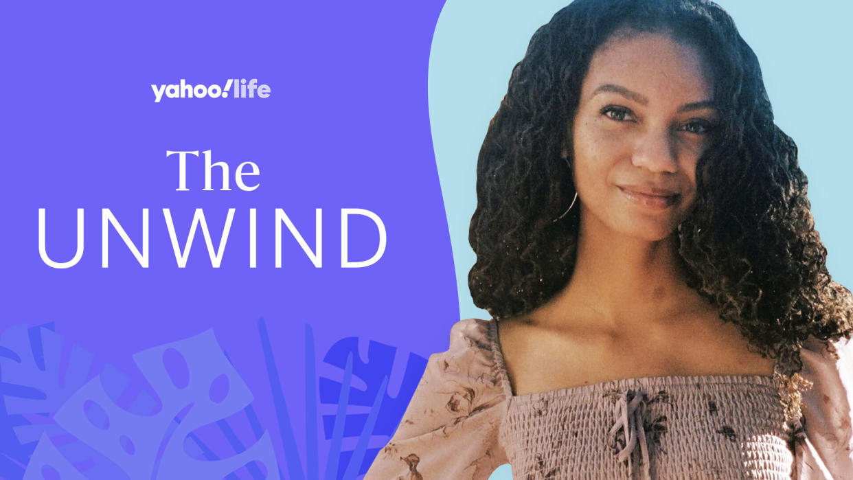 Leah Thomas speaks to Yahoo Life's The Unwind about balancing her activism with her mental health. (Photo: Cher Martinez; designed by Quinn Lemmers)