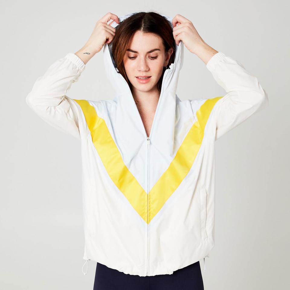 SoulCycle x Tory Sport Chevron Running Jacket