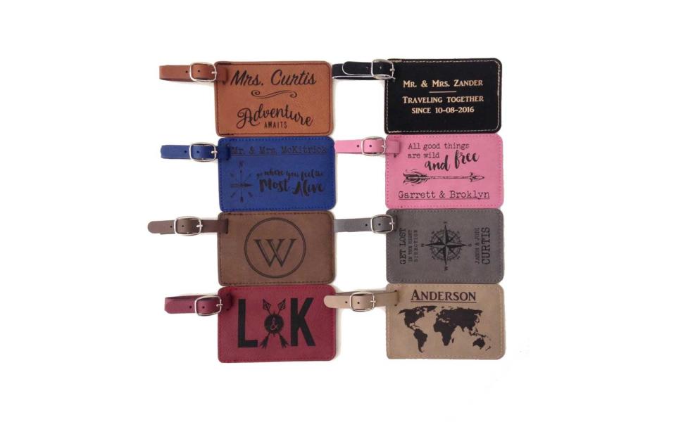 Personalized Leather Luggage Tag