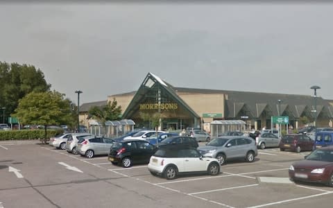 The Morrisons branch in Pakefield, Lowestoft, where Lady Somerleyton is thought to have lost her pendant - Credit: Google Street View