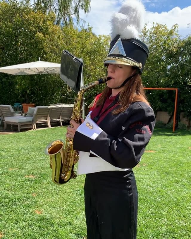 <p>As two of the nicest actresses in Hollywood, it's no wonder that Jennifer Garner and Reese Witherspoon are pals. Garner even broke out her saxophone to play Witherspoon a birthday song, <a href="https://www.instagram.com/p/BvUTomdFZWS/?utm_source=ig_embed" rel="nofollow noopener" target="_blank" data-ylk="slk:captioning her video;elm:context_link;itc:0;sec:content-canvas" class="link ">captioning her video</a>, "Many moons ago, my high school marching band played this song for homecoming. Today I play it for my boo, <a href="https://www.instagram.com/reesewitherspoon/" rel="nofollow noopener" target="_blank" data-ylk="slk:@reesewitherspoon;elm:context_link;itc:0;sec:content-canvas" class="link ">@reesewitherspoon</a>. ♥️We have a groovy kind of love.♥️ Happy birthday, Lady."</p>