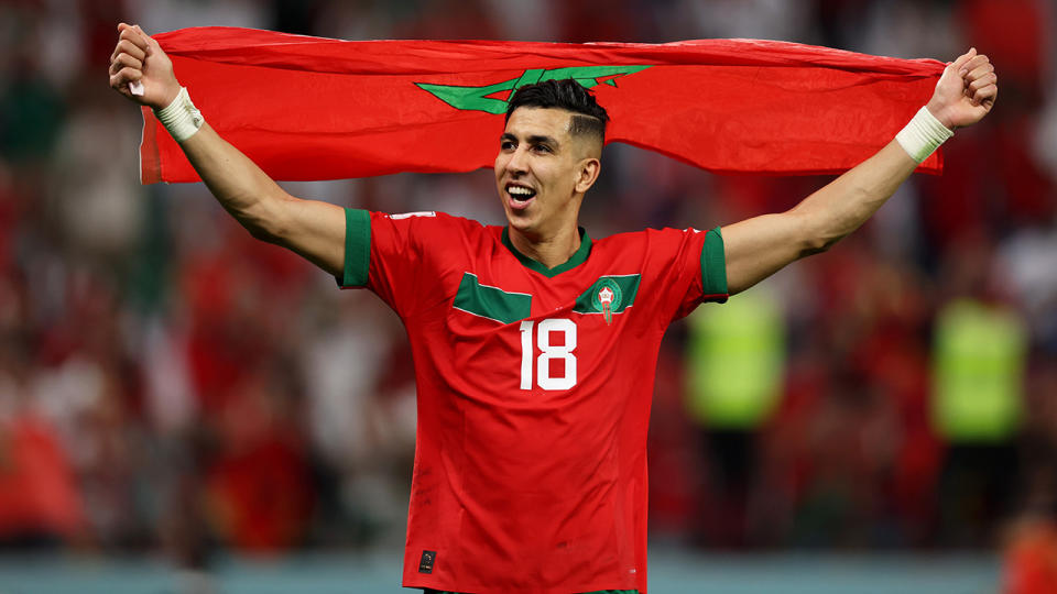 Morocco won their round of 16 clash against Spain on penalties, a major FIFA World Cup upset. (Photo by Clive Brunskill/Getty Images)