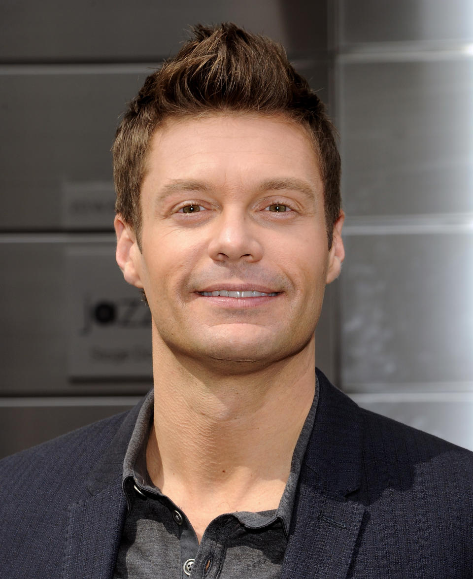 "American Idol" Season 12 host Ryan Seacrest arrives for day one auditions at Jazz at Lincoln Center on Sunday, Sept. 16, 2012 in New York. (Photo by Evan Agostini/Invision/AP)