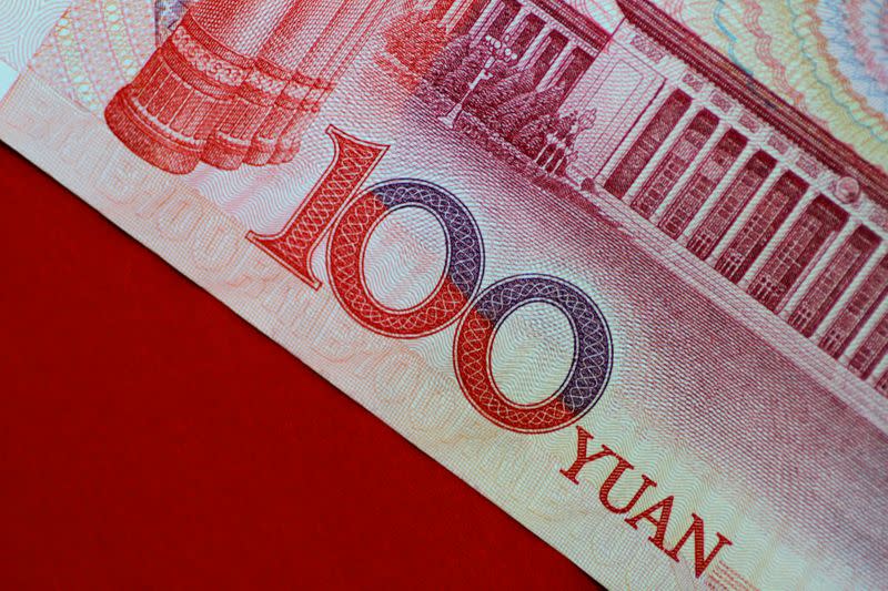 Illustration photo of a China yuan note