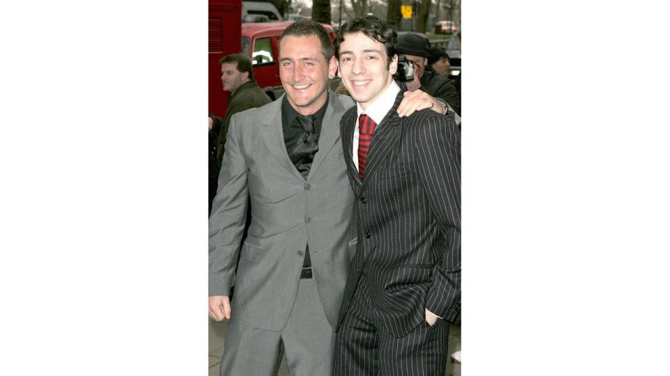 Will Mellor and Ralf Little during TRIC Awards in 2005