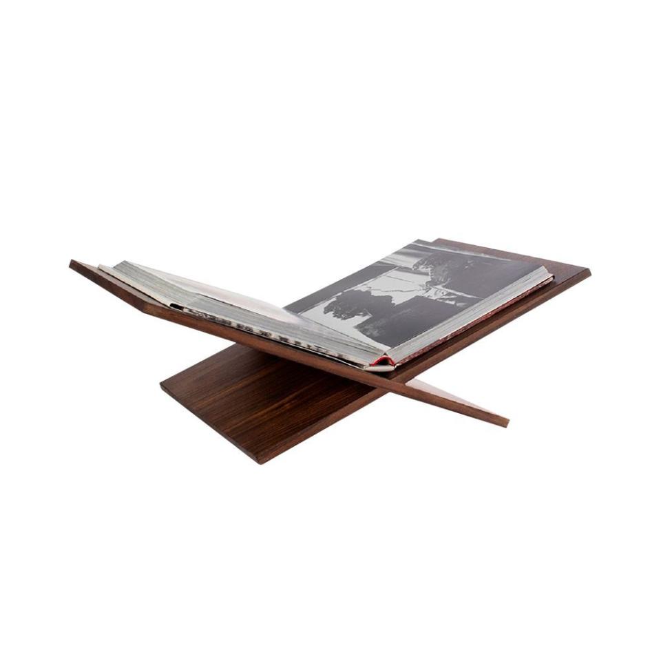 <p><a href="https://alicelanehome.com/products/wood-galerie-book-cradle?variant=32329633792083" rel="nofollow noopener" target="_blank" data-ylk="slk:Shop Now;elm:context_link;itc:0;sec:content-canvas" class="link ">Shop Now</a></p><p>Book Cradle</p><p>alicelanehome.com</p><p>$205.10</p>