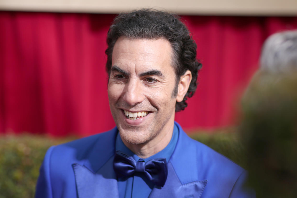 Sacha Baron Cohen arrives to the 77th Annual Golden Globe Awards on January 5, 2020. (Photo by Christopher Polk/NBC/NBCU Photo Bank via Getty Images)