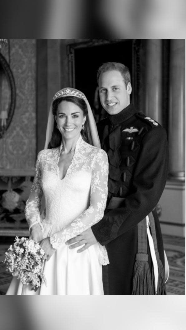 凱特與威廉慶祝結婚13周年。（圖／翻攝自IG@princeandprincessofwales）