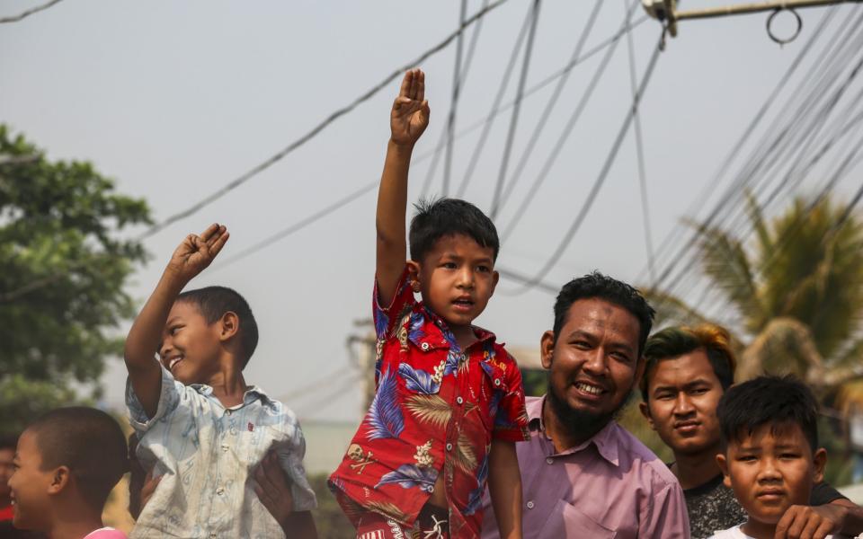 Anti-coup protests have continued across the country despite the deaths of more than 50 demonstrators at the hands of the military - KAUNG ZAW HEIN/EPA-EFE/Shutterstock 