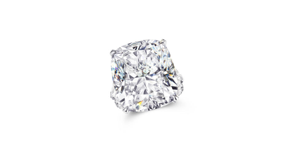 Graff “Goddess of the Sea” 38.13-carat ExEx D-Flawless Diamond Ring - Credit: Graff