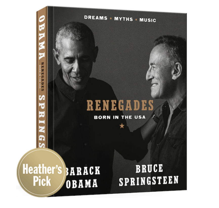 Renegades: Born in the USA book with barack obama and bruce springsteen (Photo via Indigo)