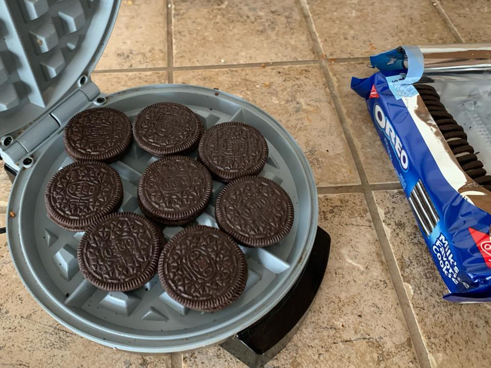 waffle maker oreo hack