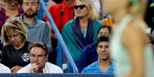 CINCINNATI, OH - AUGUST 13:  Jimmy Connors coaches Maria Sharapova of Russia as she plays Sloane Stephens during the Western & Southern Open on August 13, 2013 at Lindner Family Tennis Center in Cincinnati, Ohio.  (Photo by Matthew Stockman/Getty Images) (Photo: )