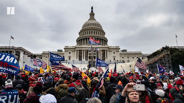 Supporters of then-President Donald Trump swarm the U.S. Capitol on Jan. 6, 2021. (Photo: )