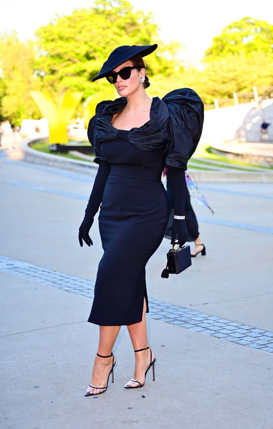 <p><em>Dynasty</em> was the gold standard when it came to '80s glamour. Here, Ashley Graham channels Alexis Carrington Colby while looking modern at the same time.</p>