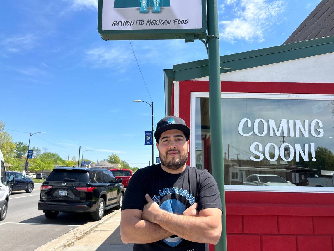 Manuel Oregel is serving recipes from his childhood at his wrestling-themed restaurant.
