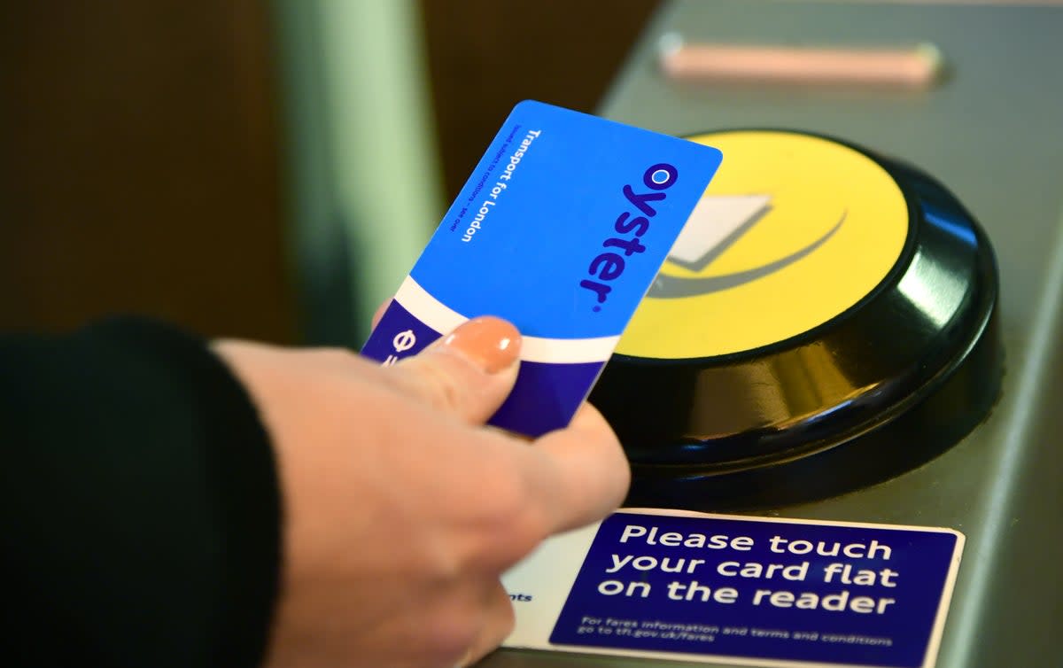 An Oyster card (PA Archive)