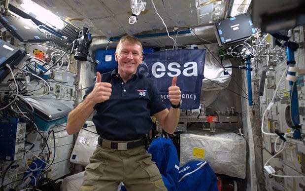 Commander Tim Peake on board the International Space Station  - ESA