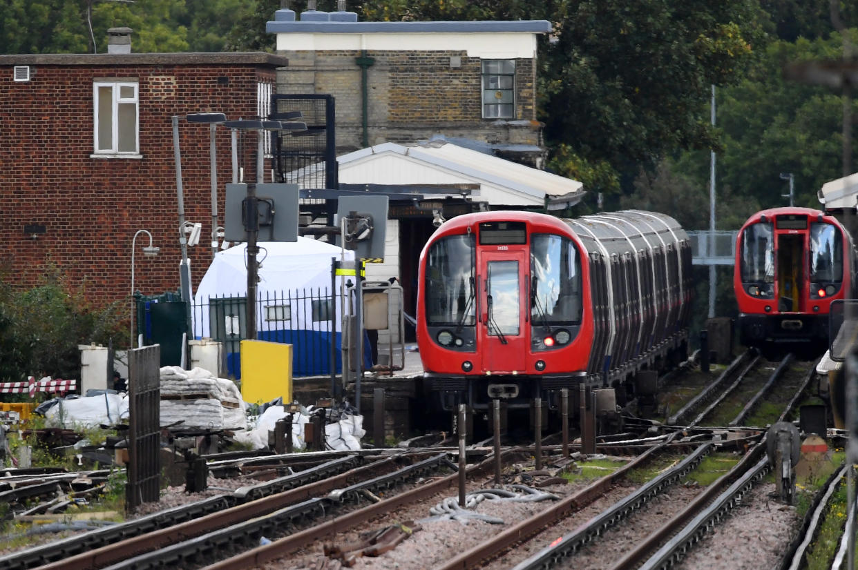 Parsons Green Underground Station, after several people were injured after an explosion on a tube train. (Getty Images)