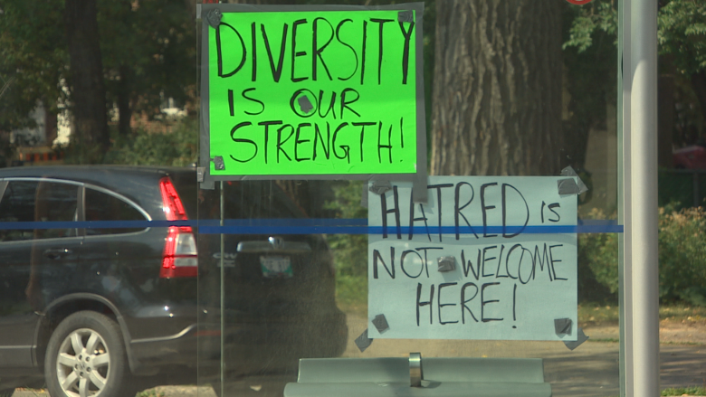 'Sickened ... not surprised': More racist graffiti turns up in Winnipeg