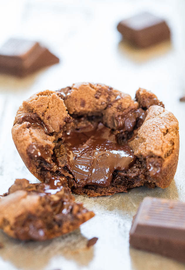 <strong>Get the <a href="https://www.averiecooks.com/2014/08/chocolate-lava-nutella-cookies.html" target="_blank">Chocolate Lava Nutella Cookies</a> recipe from Averie Cooks</strong>