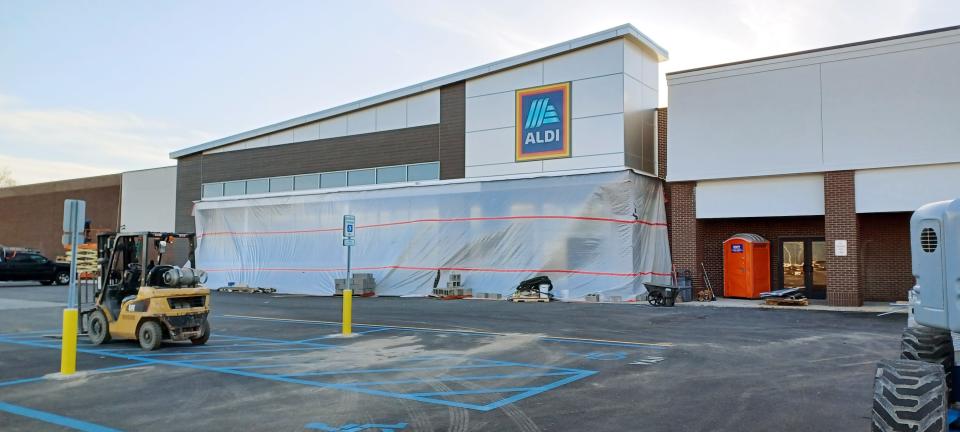 The Sturgis Aldi store is pictured Feb. 2, as renovations and construction enters its final phase leading up to its grand opening March 16.