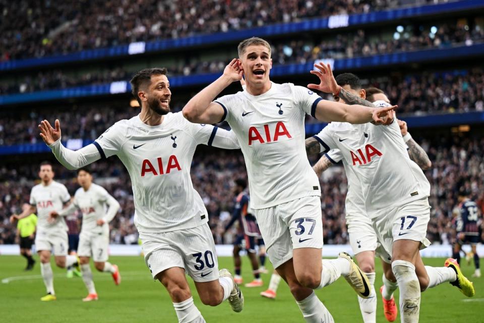 Job done: Spurs moved up to fourth with victory over Nottingham Forest (Getty Images)