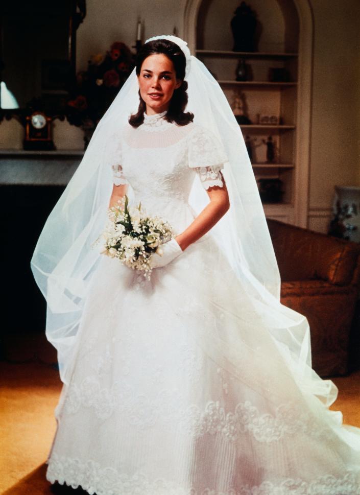 Julie Nixon on her wedding day.