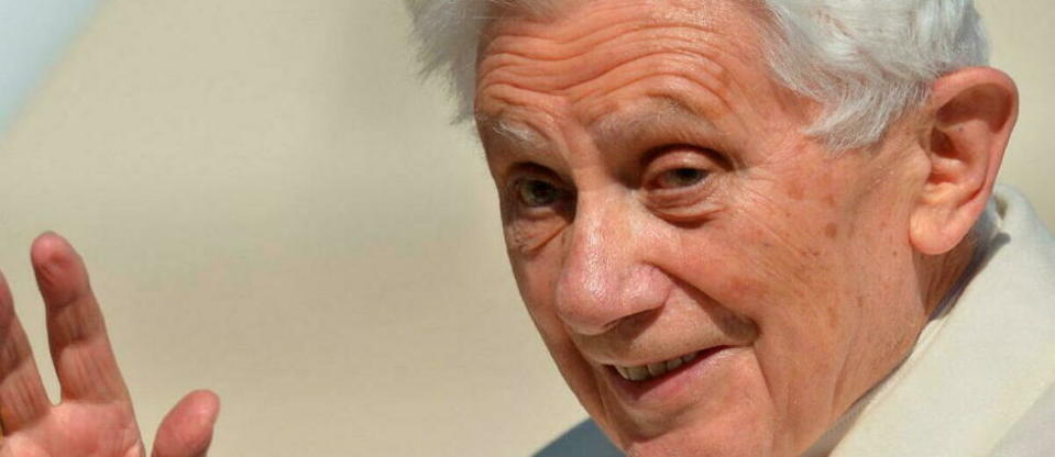 L'ancien pape Benoît XVI est mort à 95 ans.  - Credit:GABRIEL BOUYS / AFP
