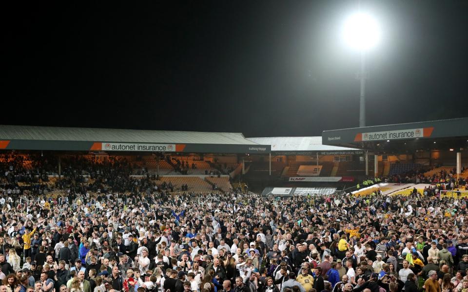 Vale Park was flooded with home fans after their penalty shootout win - GETTY IMAGES