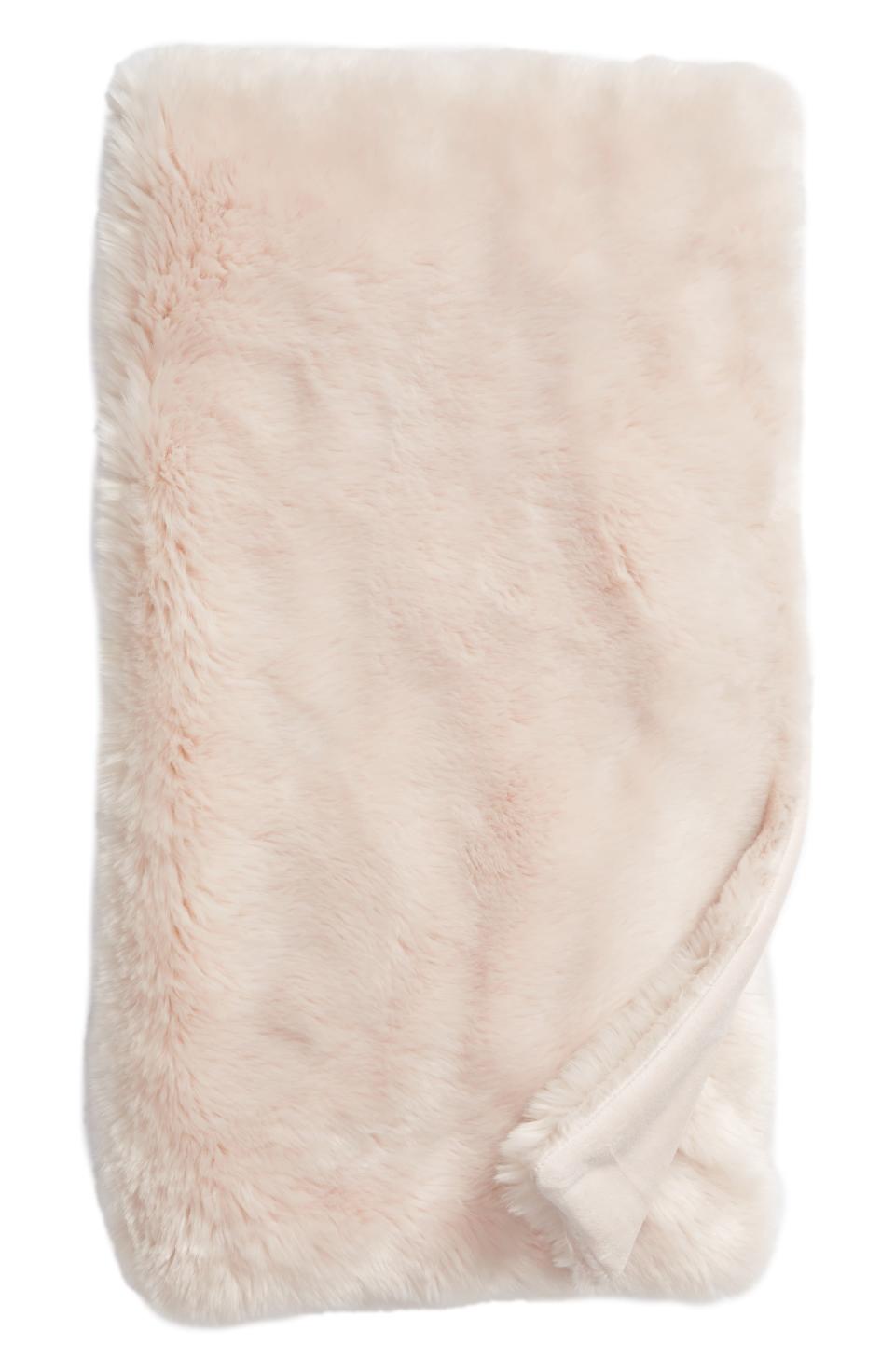 Cuddle Up Faux Fur Throw Blanket