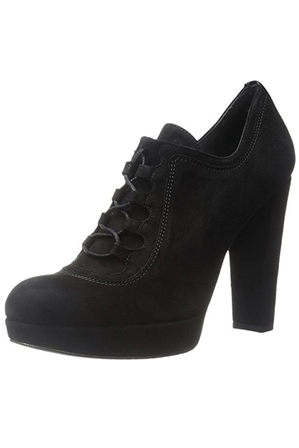 Upstream Black Suede Platform