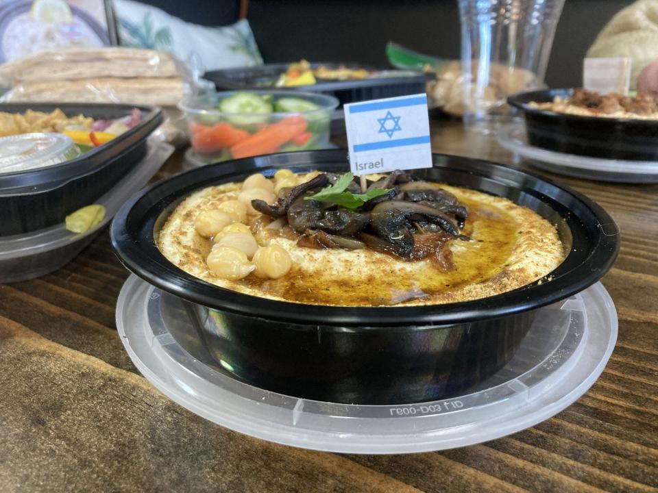 The Israel hummus from Hummus Hut inside Poke Fresh at 9864 E Grand River Ave. in Brighton.