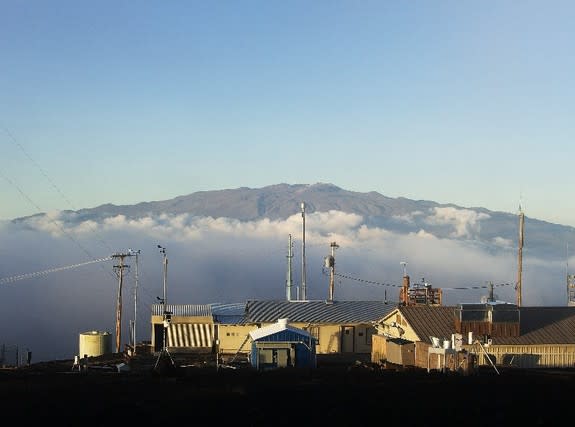 Mauna Loa, the Hawaiian Volcano from which researchers have been monitoring atmospheric carbon dioxide for decades.