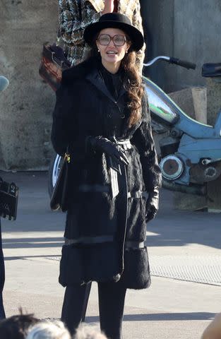 <p>AbacaPress / SplashNews</p> Angelina Jolie on the Paris set of 'Maria'